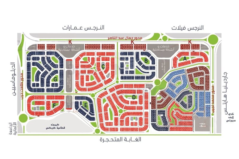 خريطة موقع النرجس الجديدة امتداد النرجس التجمع الخامس